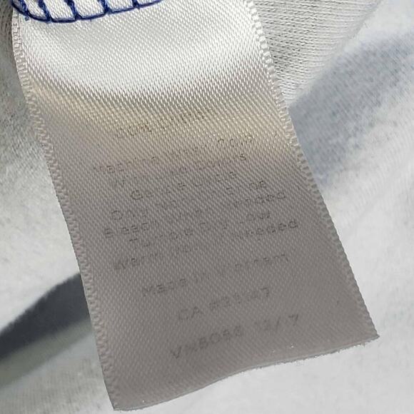 Talbots Shirt Stretch Blue White Plus Size 3X Cotton Popover Geometric - Picture 8 of 9